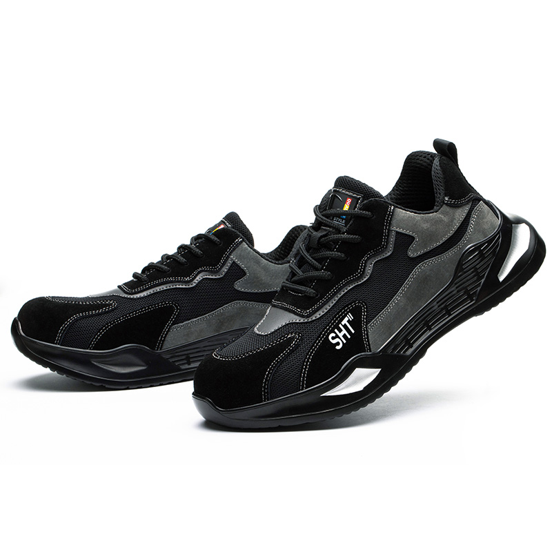 Men's Anti Smash And Anti Puncture Breathable Work Shoes Steel Toe Cap Protective Shoes Safety Shoes image 5
