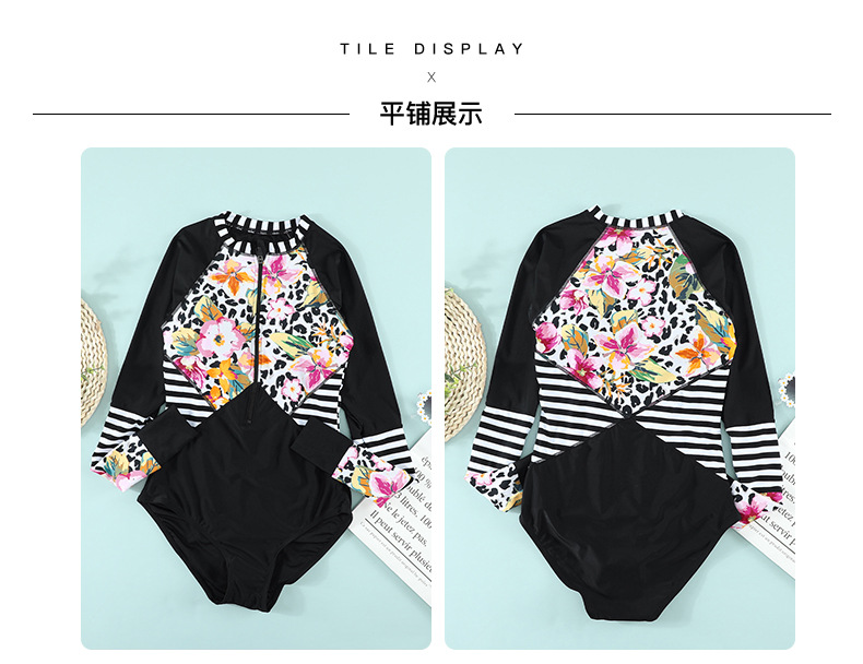 one-piece swimsuit long sleeved