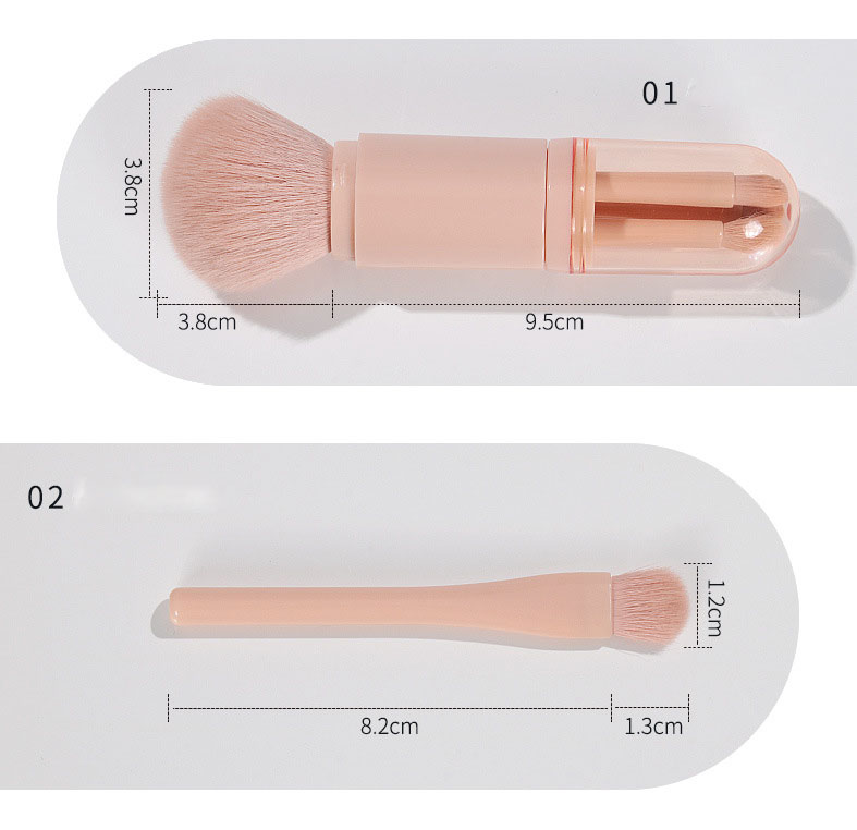 Portable 4-in-1 Travel Makeup Beauty Brush