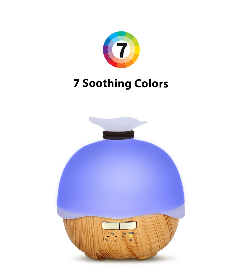 Wood Grain Ultrasonic Aroma Diffuser - Creative Humidifying Fragrance