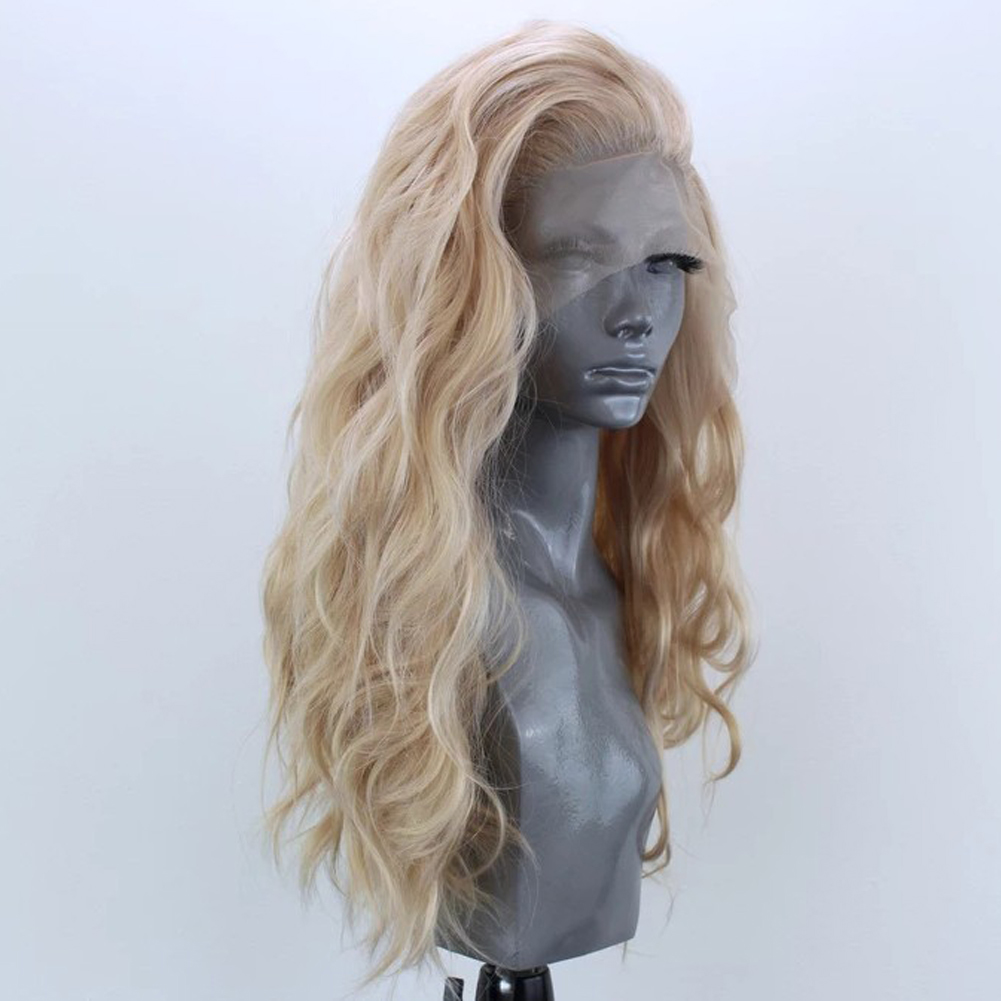 Side-swept layered waves with face-framing strands