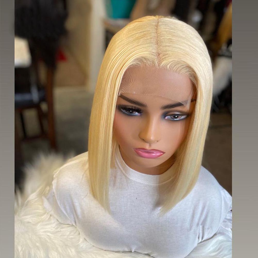 Close view of lace front and natural hairline