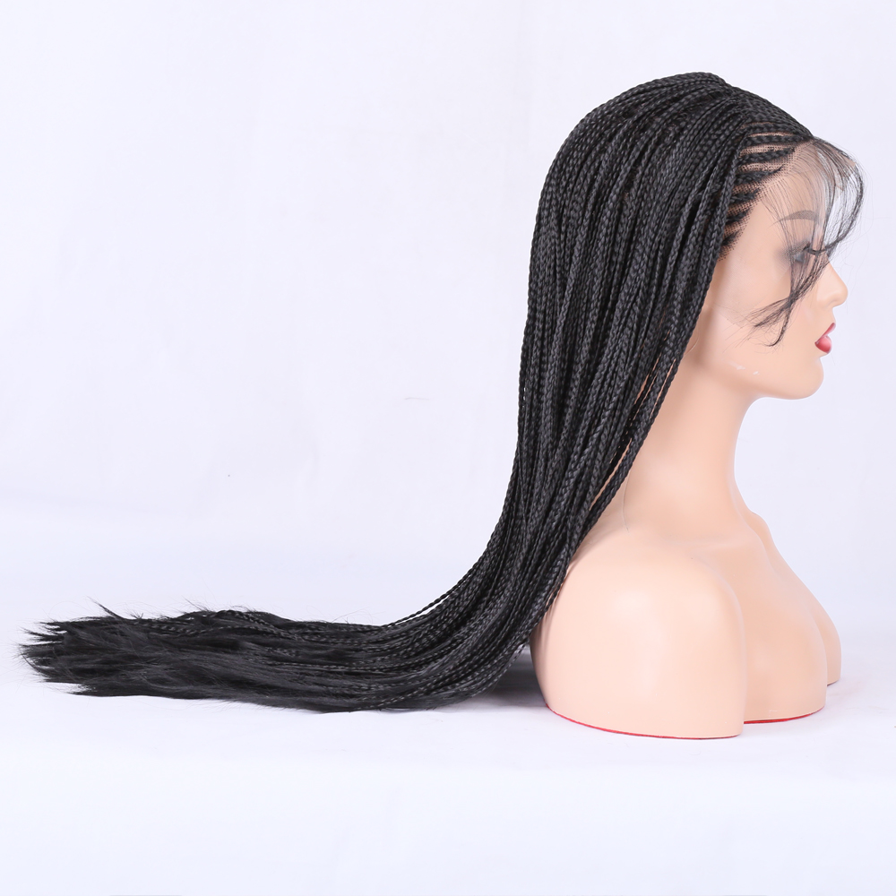 Side view showing loose strands and tapered textured ends