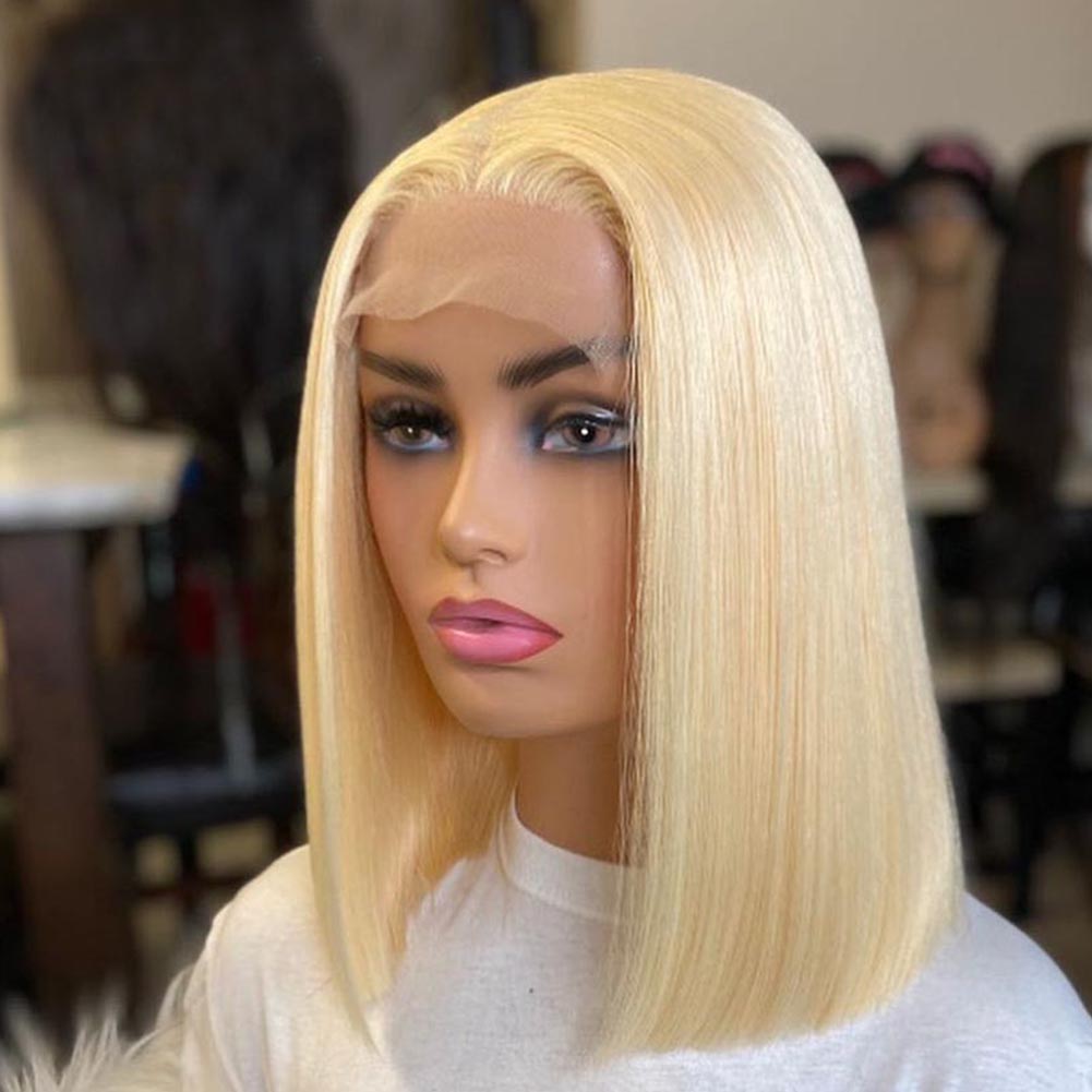 Side profile showing sleek aligned bob fibers