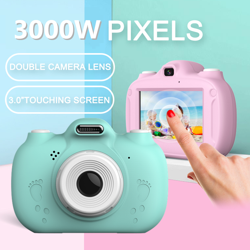 Touch Screen WIFI Kids Camera 2800W Small SLR Dual Lens Kids Digital Camera Gift For Children