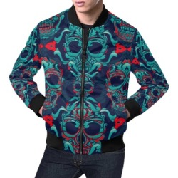Men's All Over Print Casual Jacket (Model H19)