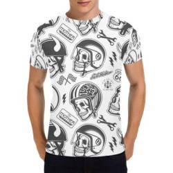 Men's All Over Print T-shirt (USA Size) (T40)(Collar solid color)