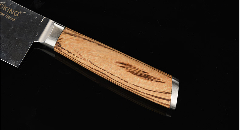 Zebra wood handle