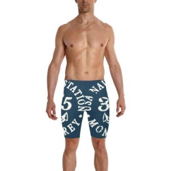 Men's Knee Length Swimming Trunks (L58)
