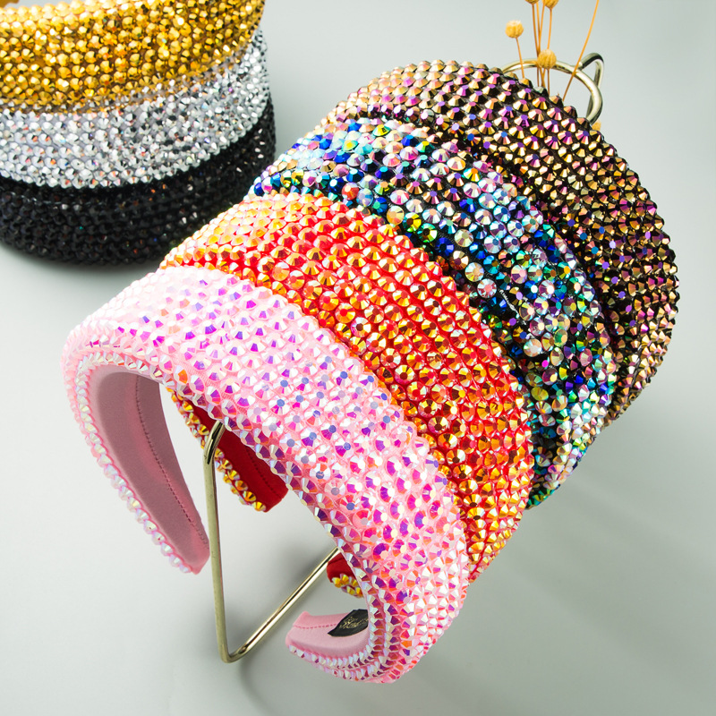 Wide padded headband showing structured curved profile
