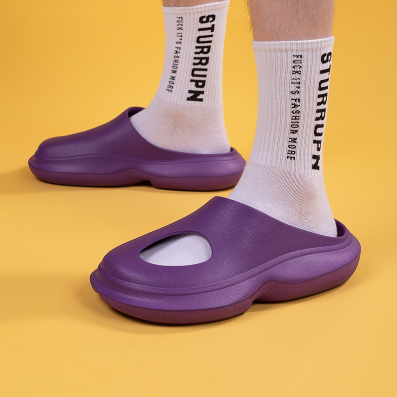 Dad Fried Street Men's Slippers Summer Wear Trend Baotou Sandals image 7