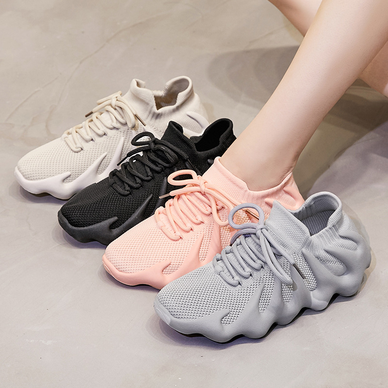 Flying Woven Shoes Men And Women With Fish Octopus Coconut Shoes Couples Sports Shoes Volcano Socks Shoes