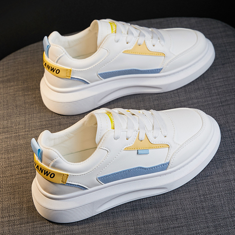 Women's Thick-Sole White Loafer Sneakers 2