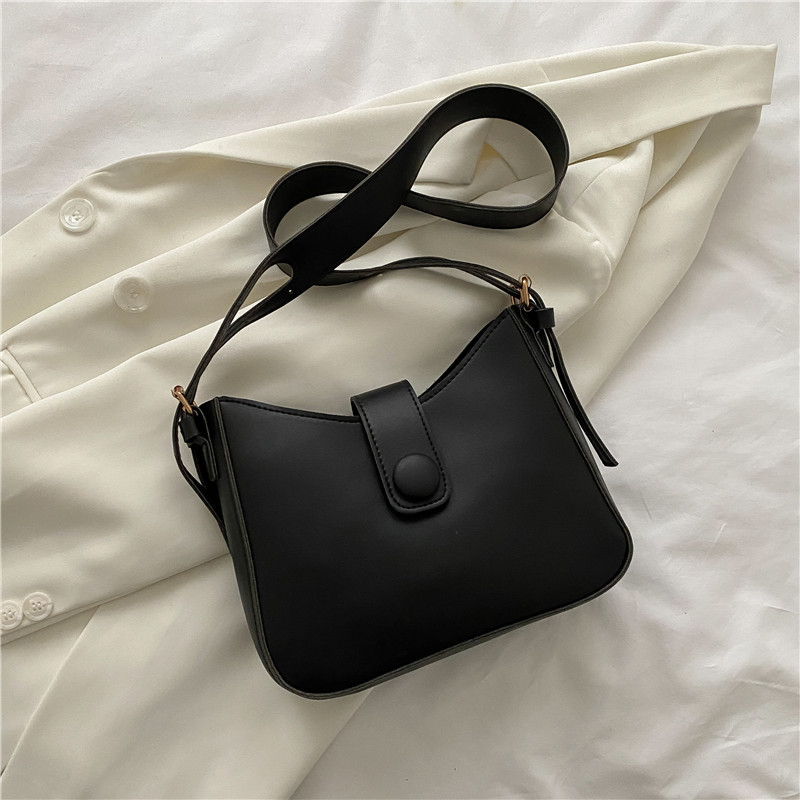Hong Kong Style Retro Women's Bag Summer New Trendy Ins Simple Hand-Held Small Square Bag Texture Girl One Shoulder Messenger Bag
