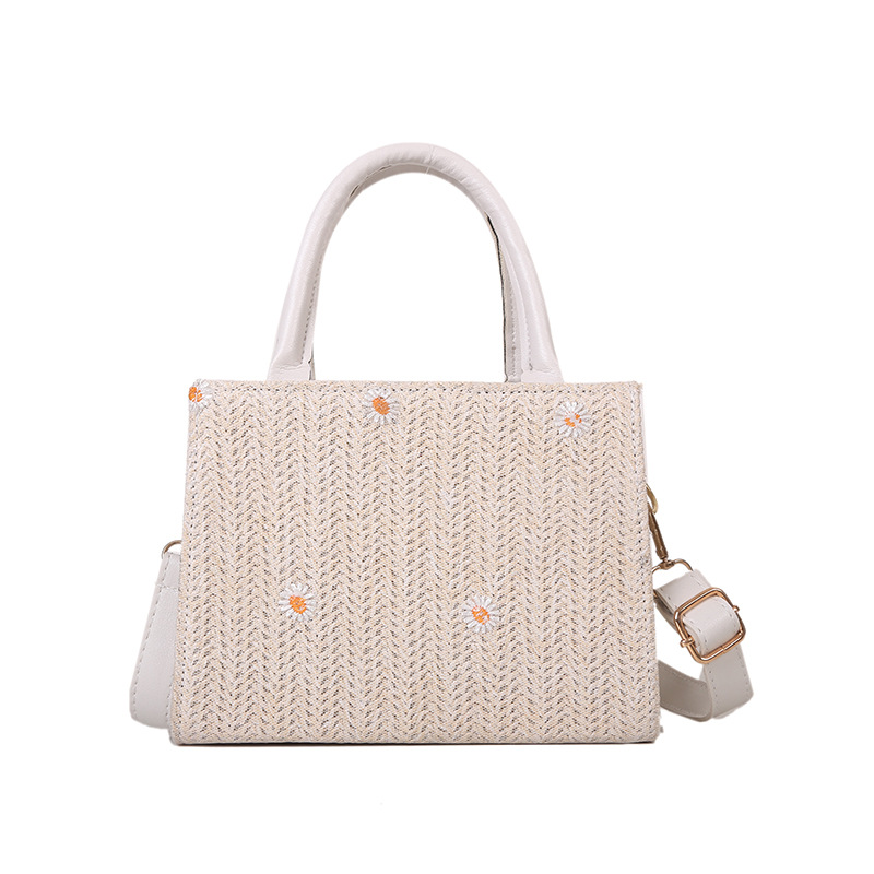 Textured Solid Color Handbag Ladies Bag New Spring And Summer Messenger Bag Western Style Single Shoulder Lace Small Square Bag