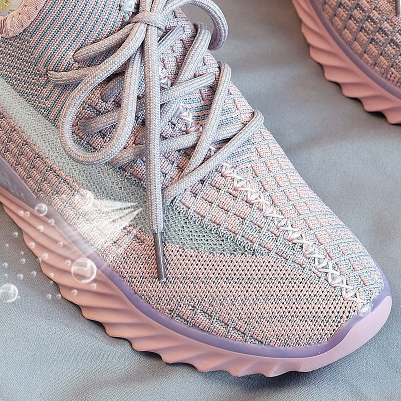 Women's Trendy Woven Wedge Sneakers