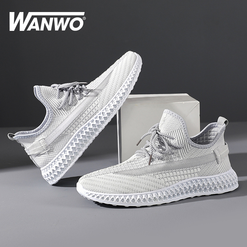 Men's Breathable Mesh Sneakers with Height-Boosting Sole 4