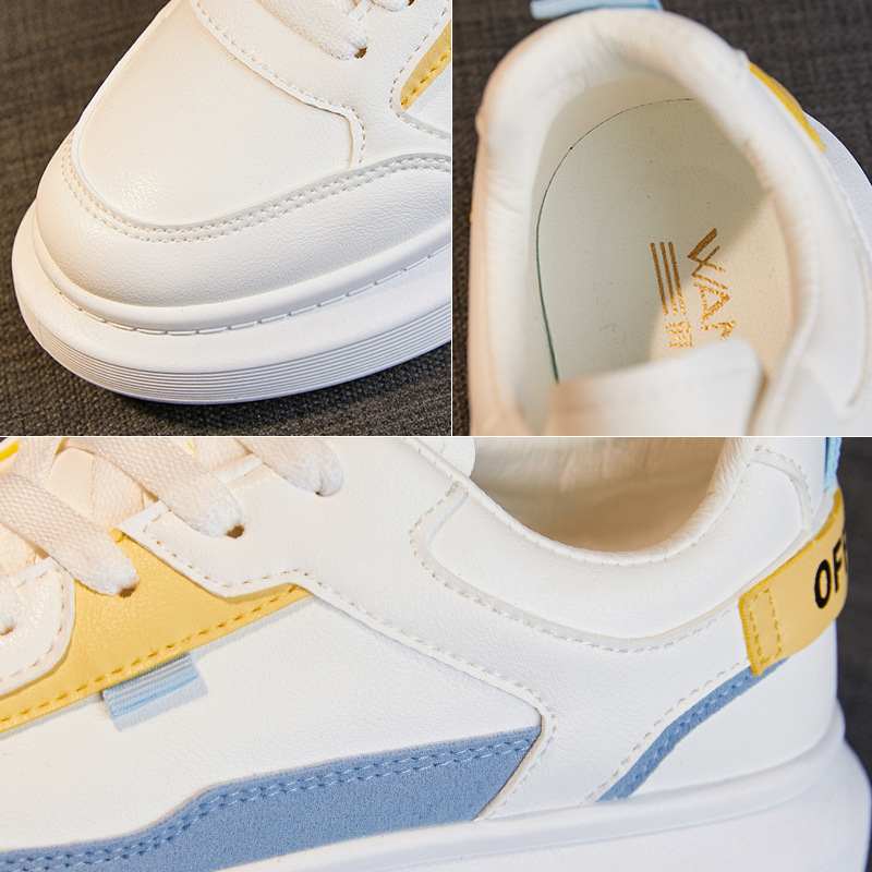 Women's Thick-Sole White Loafer Sneakers 3