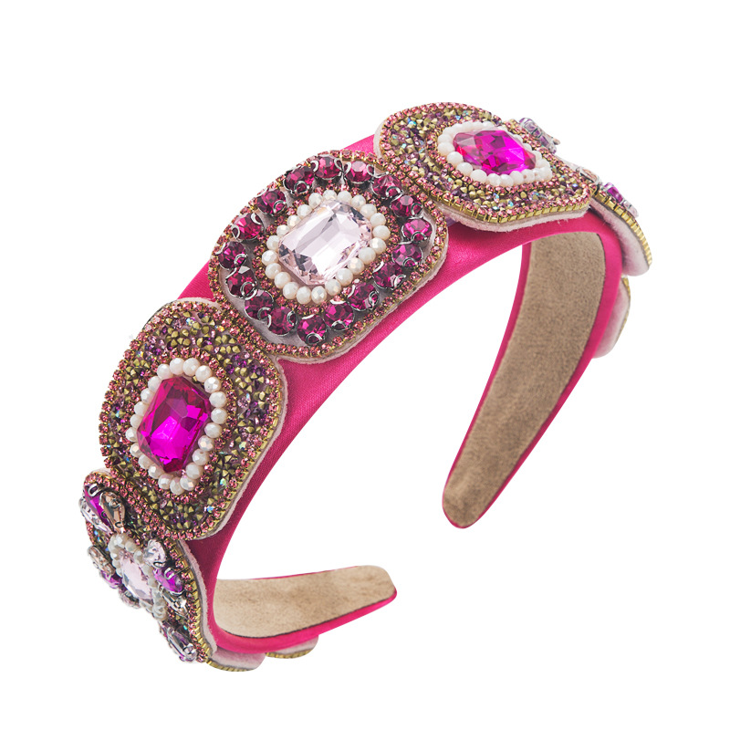 Pink padded hoop showing sculptural baroque silhouette