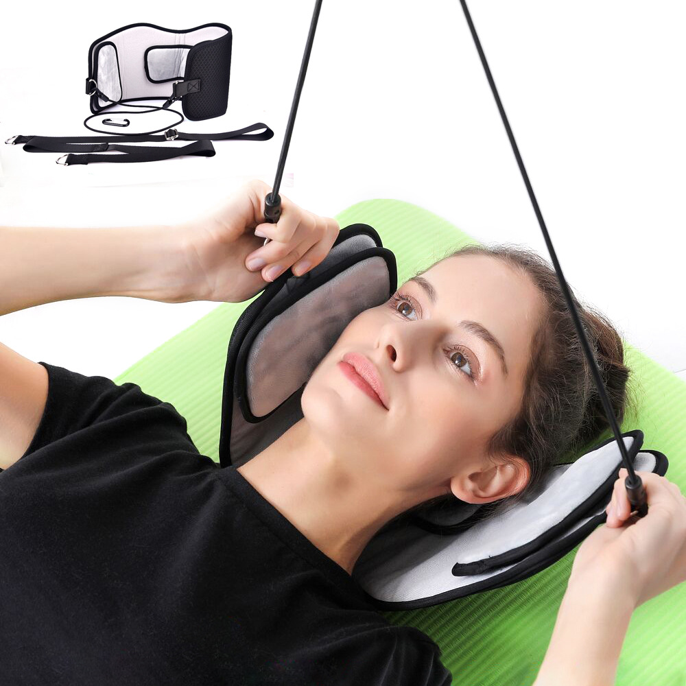 Complete neck hammock kit with door anchor, straps, and carabiner on a clean light background