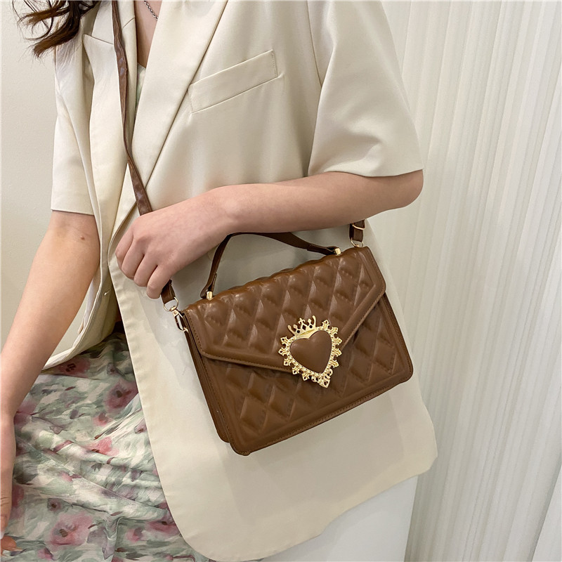 Texture Spring Hand Held Small Square Bag Women's New Ins Girl Shoulder Bag Fashion Messenger Bag