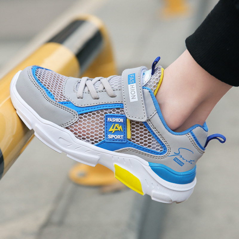 Single Net Boys Shoes Children's Shoes Summer Mesh Primary School Sports Middle And Big Children