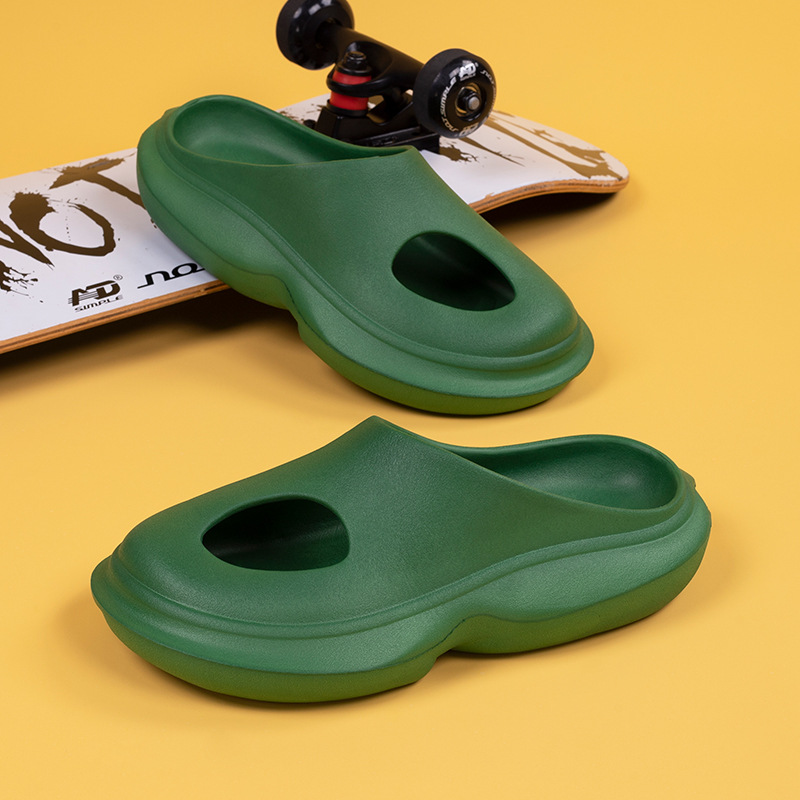 Dad Fried Street Men's Slippers Summer Wear Trend Baotou Sandals image 5