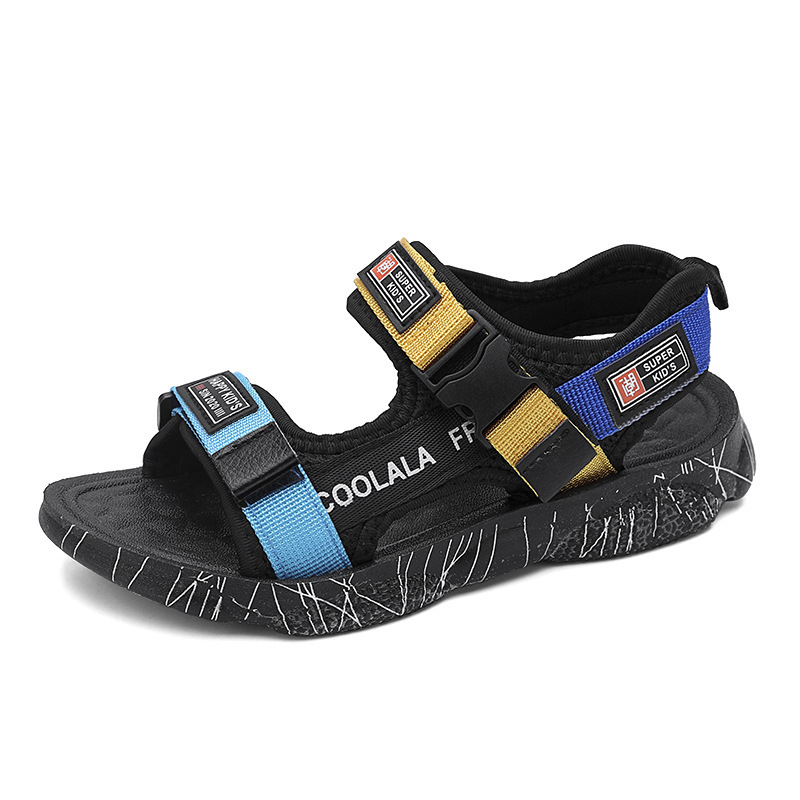 Spring And Summer Thick-Soled Children's Casual Shoes Fingerless Velcro Sandals Beach Shoes Children's Sandals Shoes
