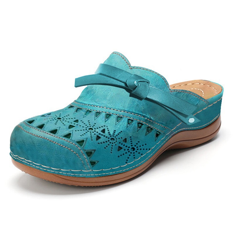 Women's Shoes Bow Hollow Toe Cap Flat Sandals Stimulant Slippers image 3