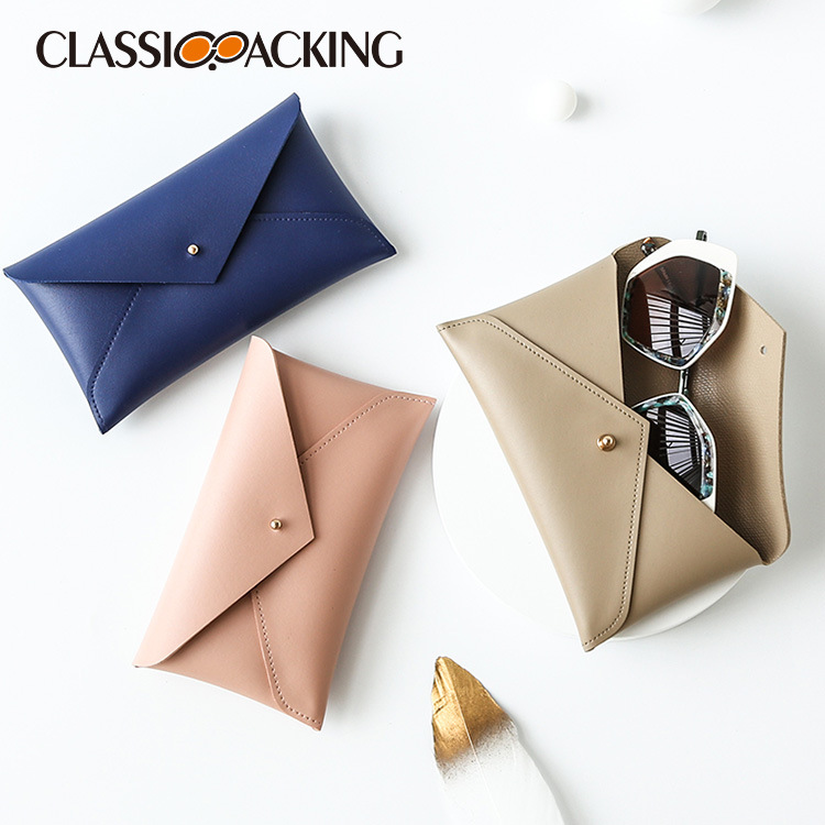 Simple Ins Fire Glasses Bag Sunglasses Storage Box Fashion Sunglasses Bag Leather Glasses Case Soft Bag