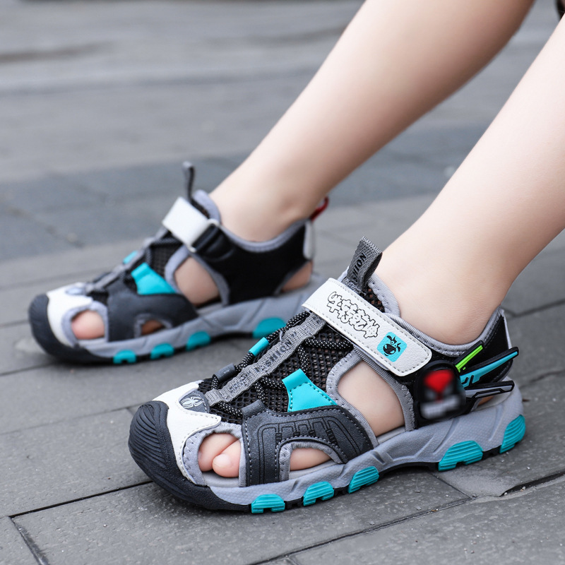 Spring And Summer New Children's Mesh Casual Shoes Fashion Sandals Baotou Sandals Velcro Trend Shoes
