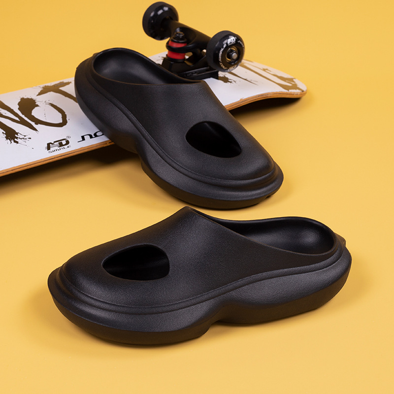 Dad Fried Street Men's Slippers Summer Wear Trend Baotou Sandals image 4
