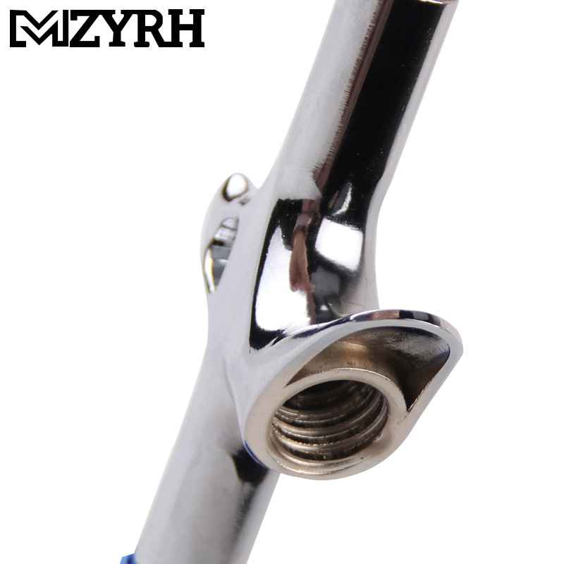 Mini bomba de lubricación para bicicleta, color cromo plateado