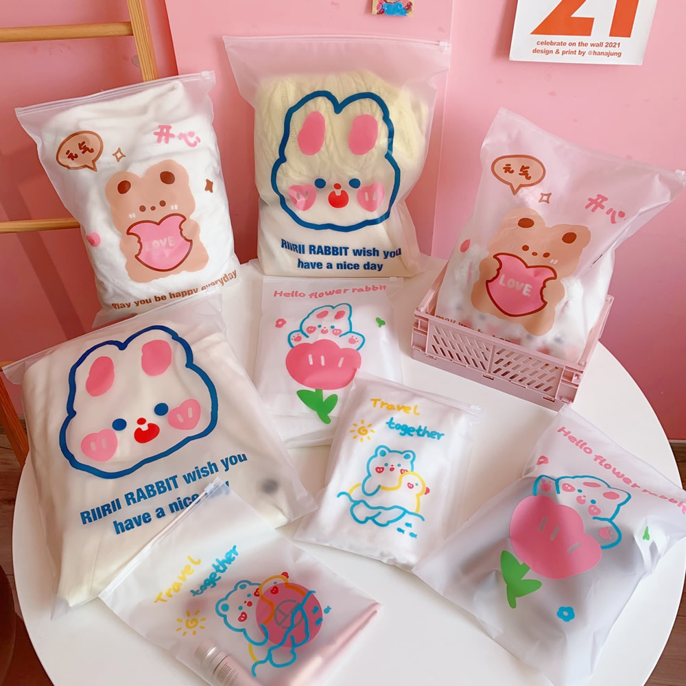 Travel Storage Bag Clothing Sealed Bag Clothes Transparent Finishing Bag To Be Produced Luggage Classification Portable Pull Side Bag