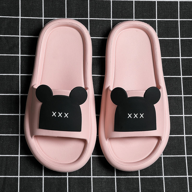 Summer Slippers Women Wear Bathroom Bath Non-Slip Home Household Couples Indoor Cartoon Cute Sandals And Slippers To Go Out image 7