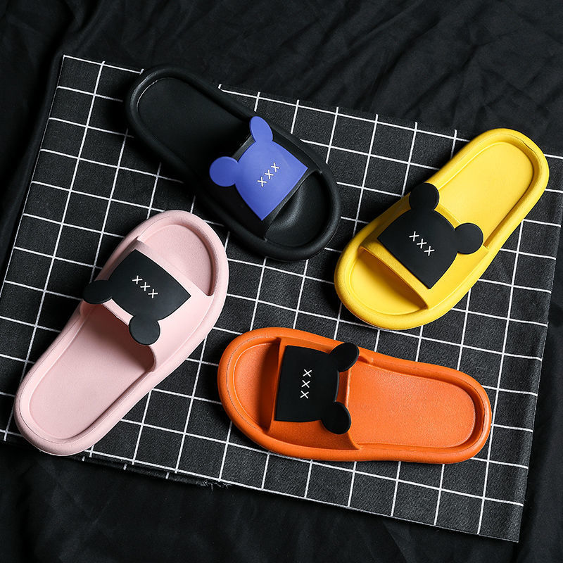 Summer Slippers Women Wear Bathroom Bath Non-Slip Home Household Couples Indoor Cartoon Cute Sandals And Slippers To Go Out image 13