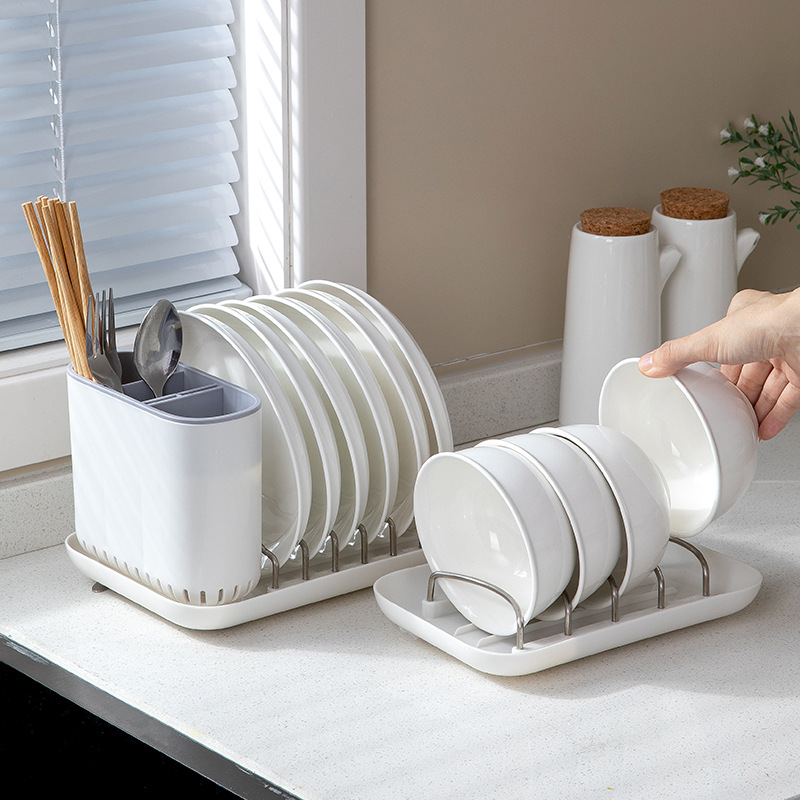 Kitchen Dish Drain Rack To Dry Tableware Drain Bowl Counter Surface Home Nordic Tableware Rack Plate Finishing
