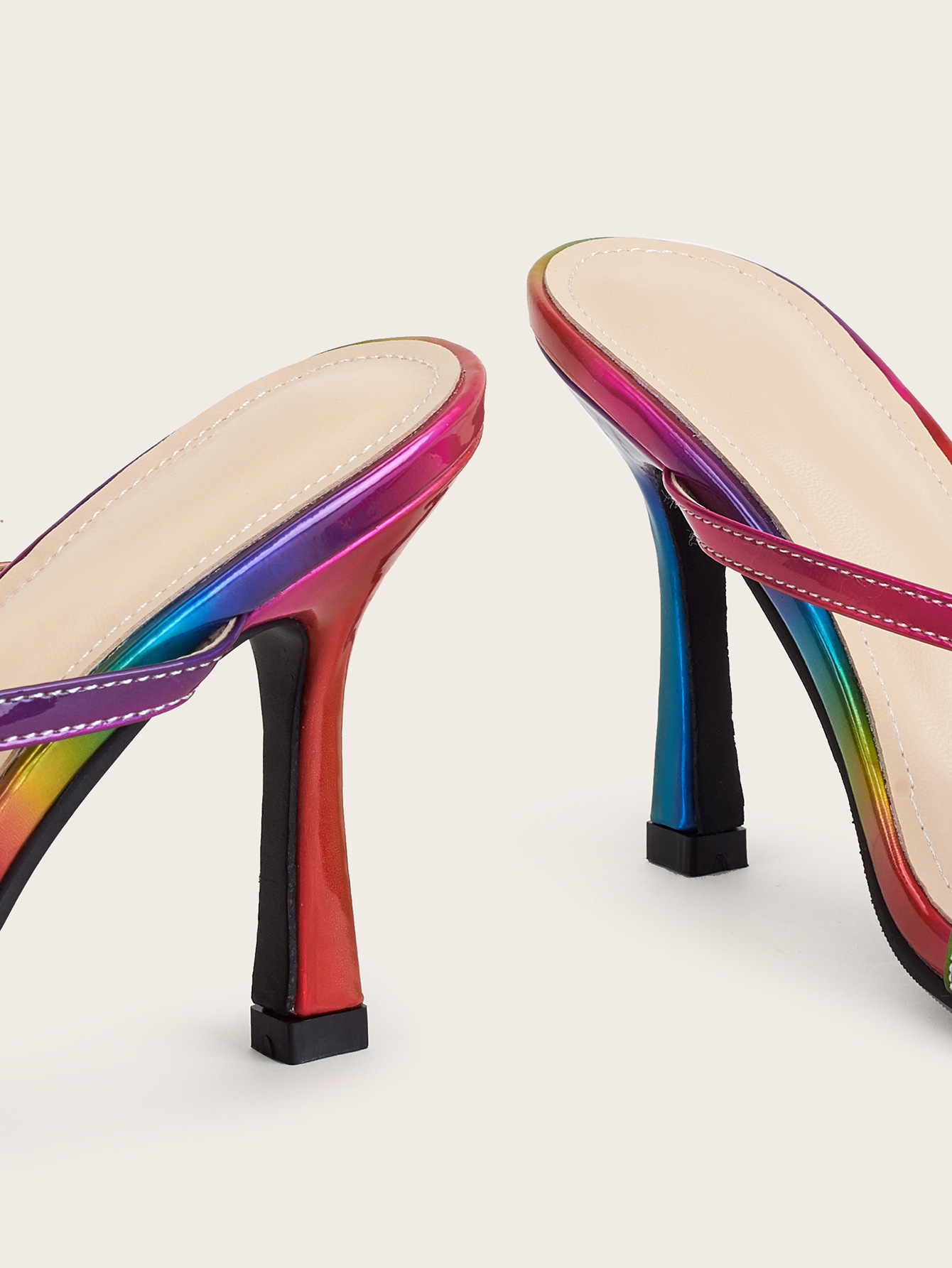 Women Shoes Stiletto Heels Colorful Flip Flops image 5