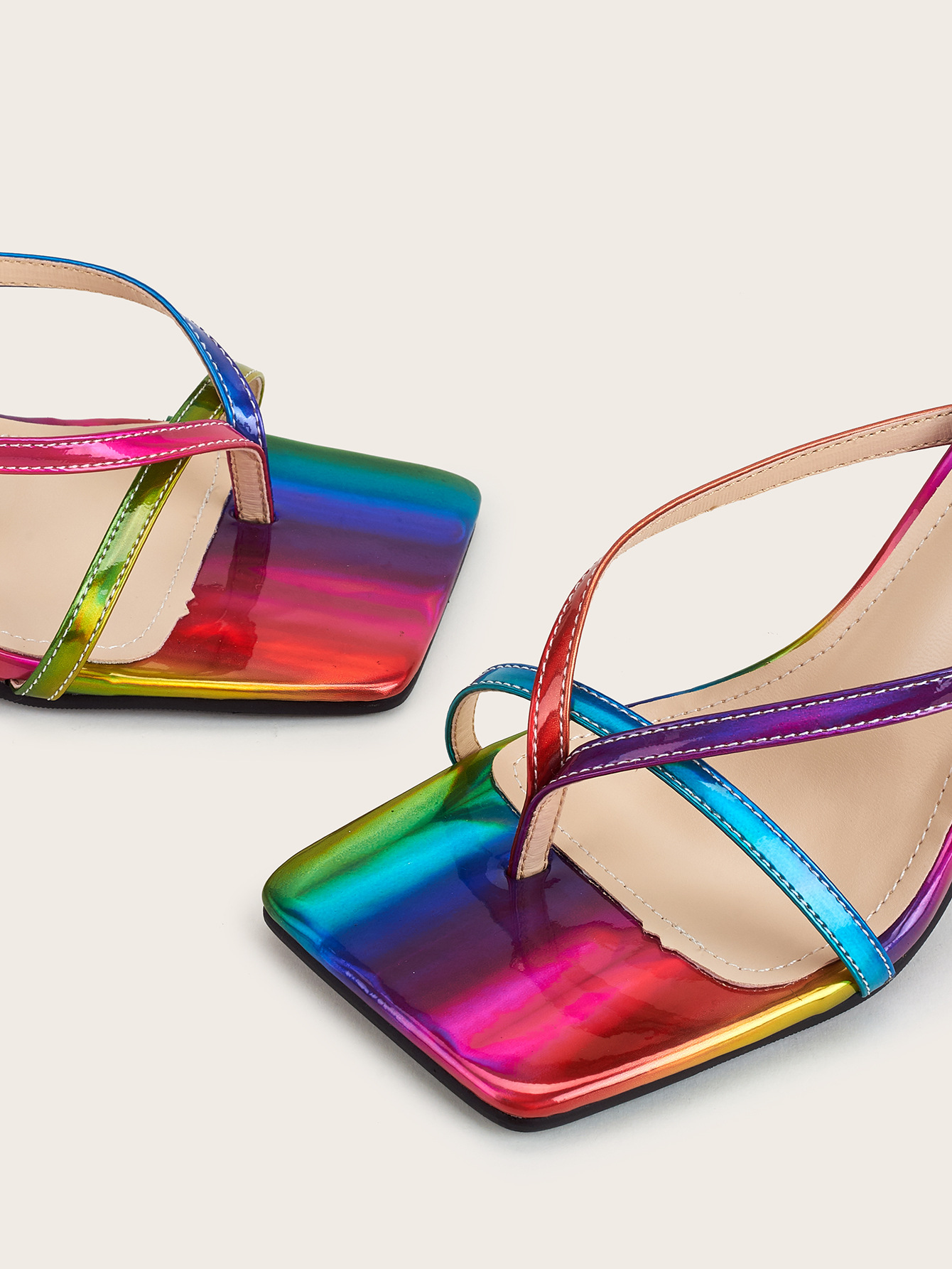 Women Shoes Stiletto Heels Colorful Flip Flops image 4