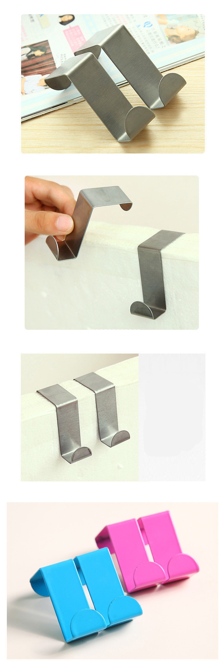 Creative stainless steel door hook: maximum use of space-3.jpg