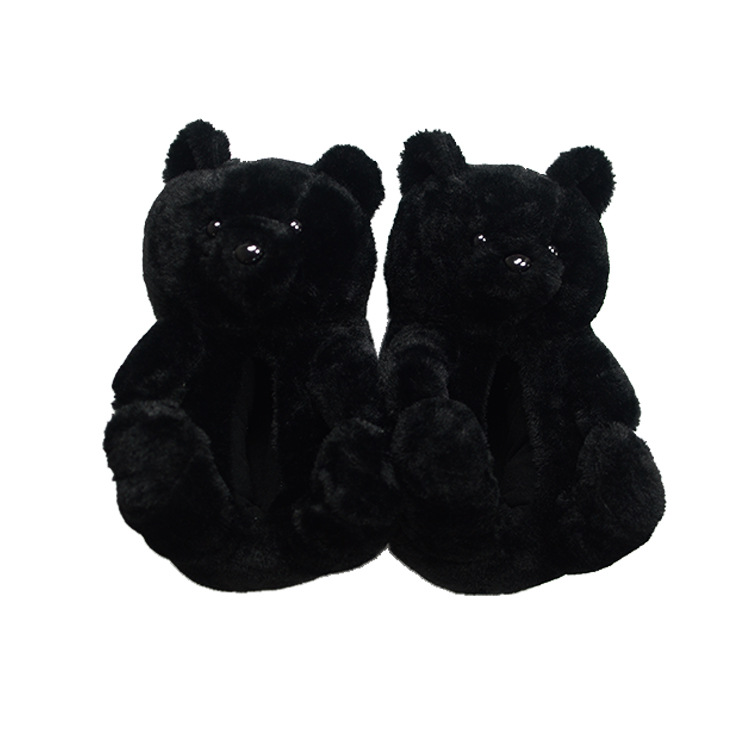 Teddy Bear Slippers Floor Home Plush Thick Cotton Warm Shoes image 5
