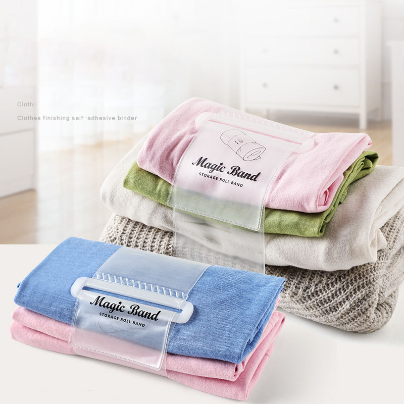 Clothes Roll Straps Self-Adhesive Strapping Straps Are Convenient For Household Clothes Sorting And Storage Straps Travel Supplies