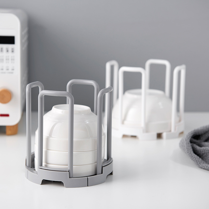 Creative Kitchen Plastic Retractable Bowl Rack Multi-Functional Universal Draining Tableware Finishing Dish Rack
