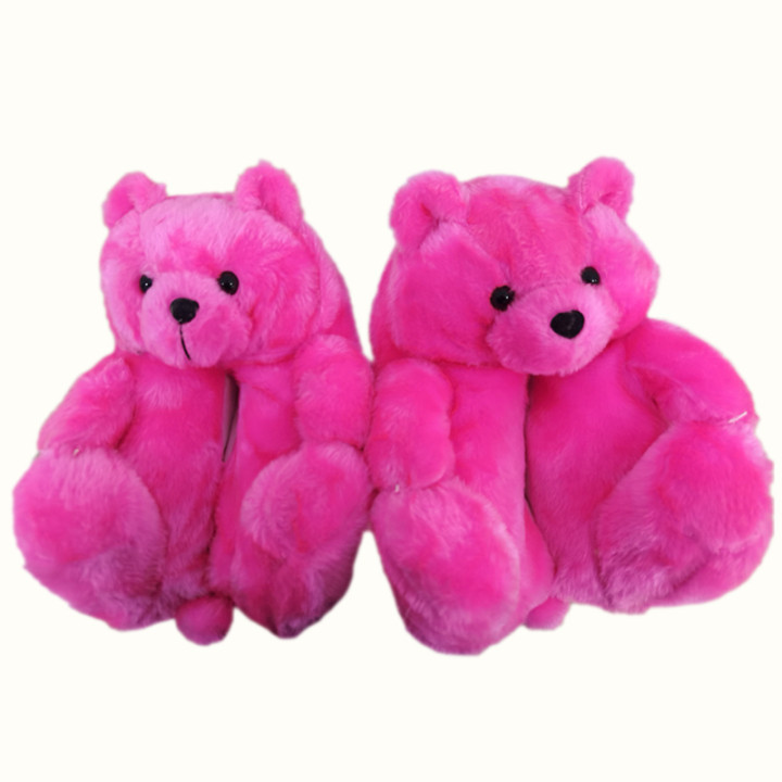 Teddy Bear Slippers Floor Home Plush Thick Cotton Warm Shoes image 22