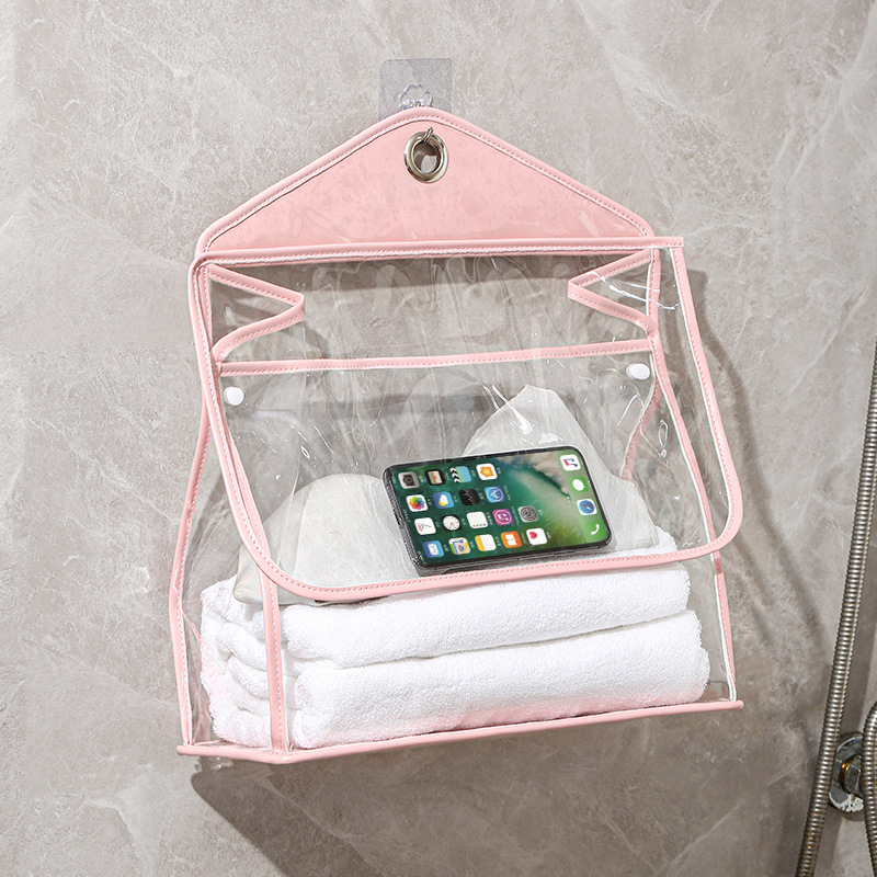 Bathroom Waterproof Hanging Bag Bathroom Shower Clothes Storage Bag Dormitory Clothes Storage Bag