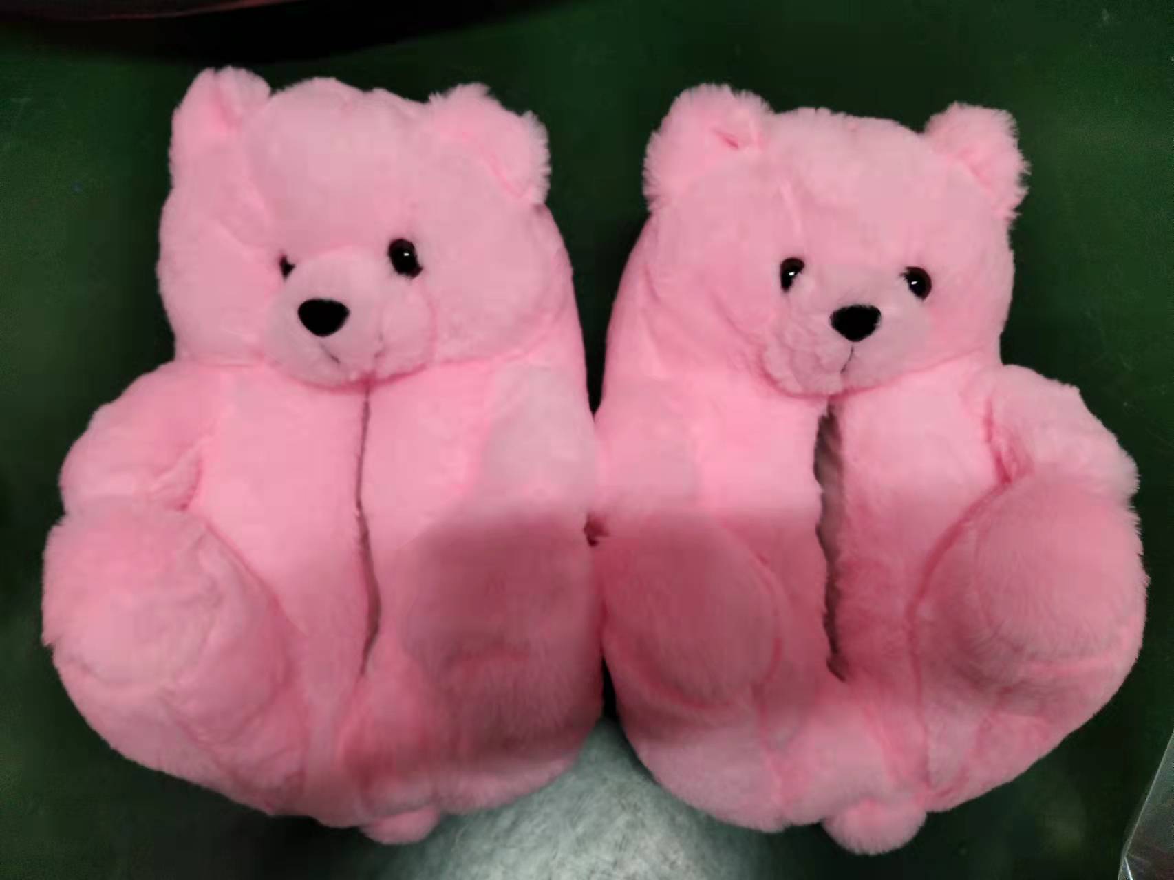 Teddy Bear Slippers Floor Home Plush Thick Cotton Warm Shoes image 4