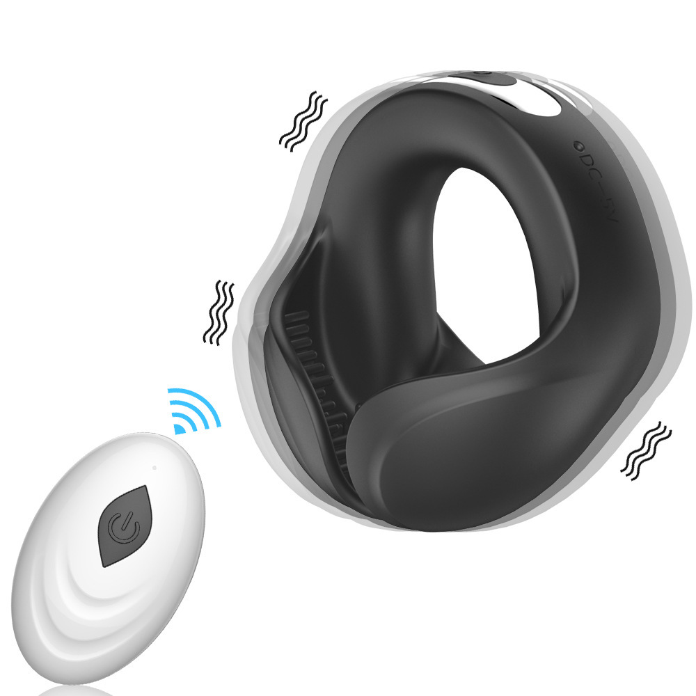 Adult Supplies Charging Remote Control Silicone Egg Lock Fine Delay Ring Couple Supplies