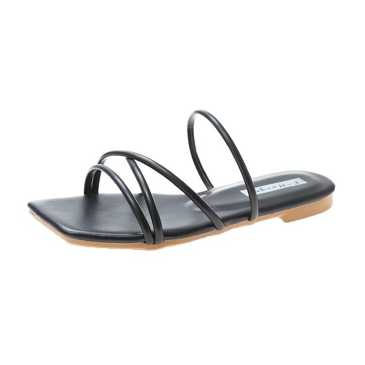 Candy Color Flat Slippers Women's Summer Outer Wear With a Fairy Style Korean Version Of The Net Red Beach Sandals image 4