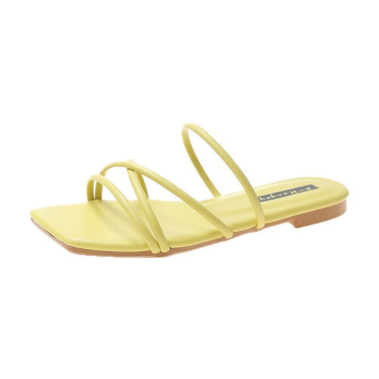 Candy Color Flat Slippers Women's Summer Outer Wear With a Fairy Style Korean Version Of The Net Red Beach Sandals image 7