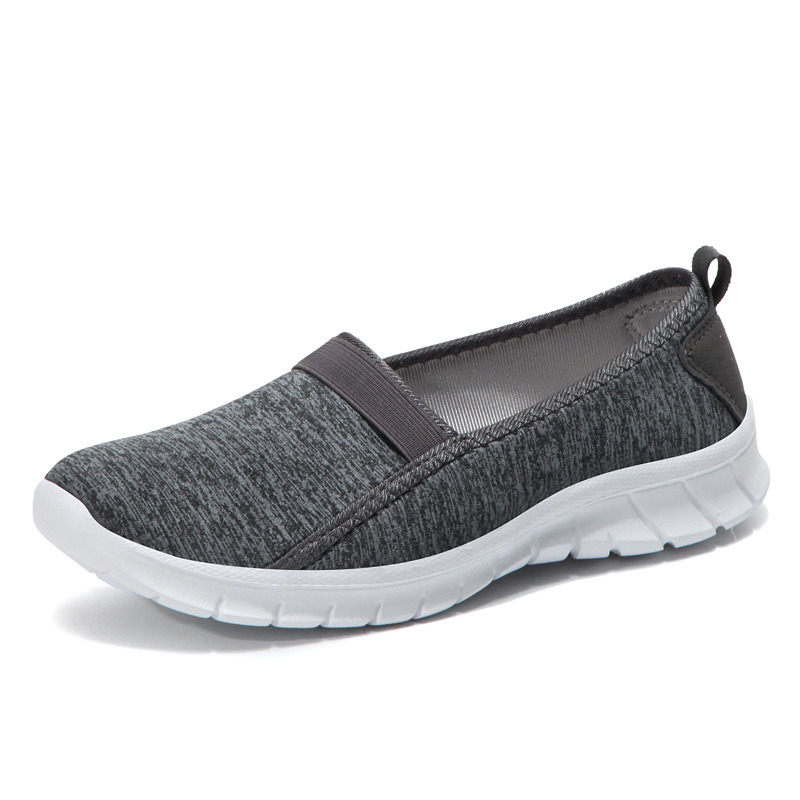 Summer Shallow Mouth Couple One Pedal Middle-Aged And Elderly Walking Shoes Cloth Shoes Women's Mother Shoes